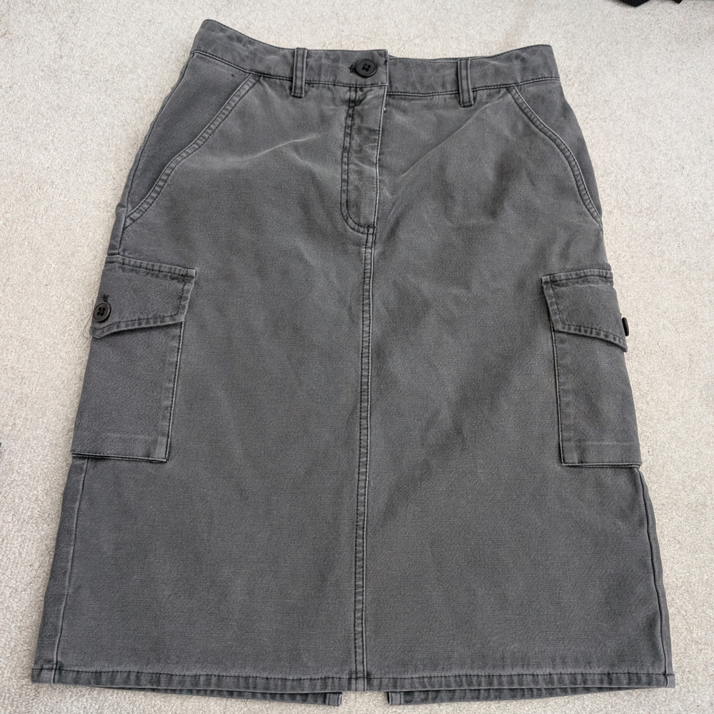 Wilfred Charcoal Midi Skirt